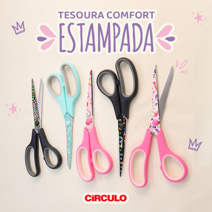 Lançamento: Tesoura Comfort Estampada!